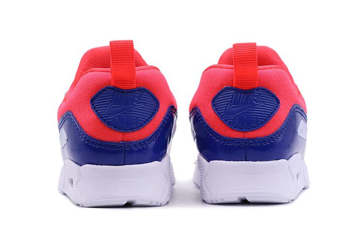 Nike Маленькие 90 Нескользящие Амортизация Низкие Беговые Кроссовки Красный Синий Белый Младенец И Малыш 881924-604