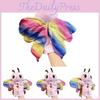 Colorful Handmade Butterfly Plush Toy Parent Child Soothing Doll Interactive