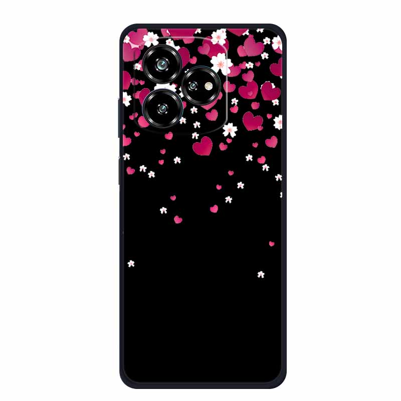 Чехол For ZTE Axon 60 Lite Чехол Милый Мультяшный Кот Черный Силиконовый Мягкий Чехол для Телефона Для ZTE Blade V60 Axon 60 Задняя Крышка Чехол 60lite