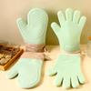 Silicone Heat Resistant Gloves Household Long Cotton Microwave Mittens Oven Kitchen Baking Glove Cooking Barbecue Gants