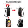 Naryuto Cartoon Game Uchinami Sasuke Anime Toy School Bag High Capacity Nylon Waterproof Travel Bag Double-sided Backpack
