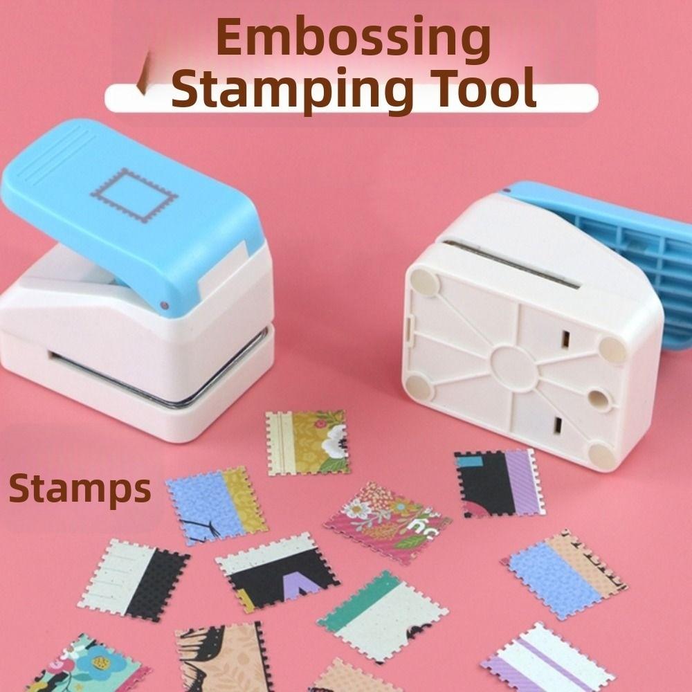 DIY Stamp Border Punch Labor Saving Stamp Shape Hole Punch Toothed Puncher Embosser  Craft