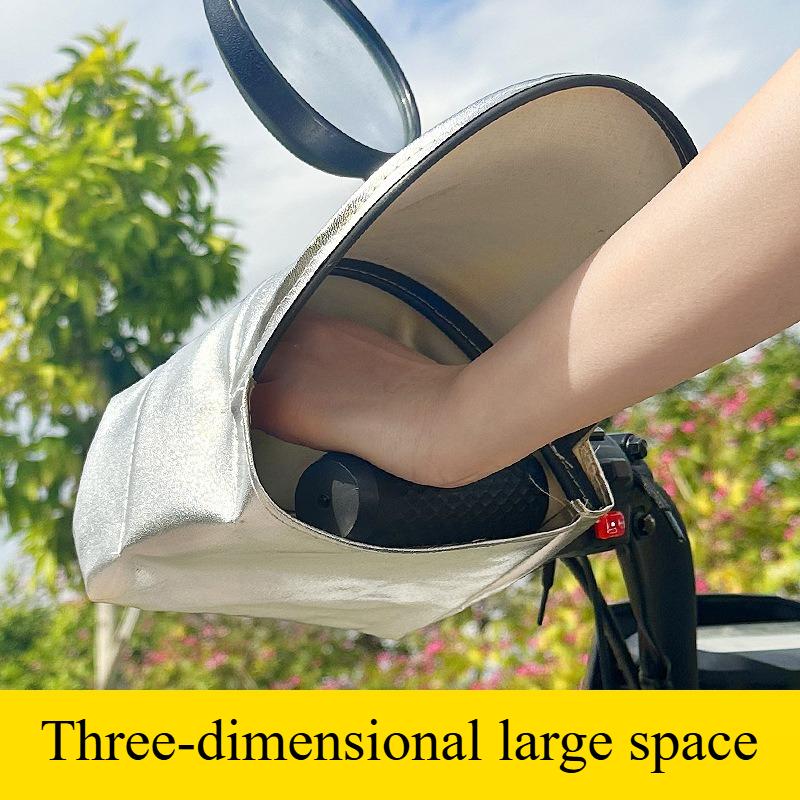 Motorcycle and Electric Bike Handlebar Gloves, Sunshade and Rainproof Handlebar Covers, Sun Protection Hand Covers, Hand Covers