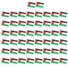 10/20/50/100Pcs Palestine Mini Flags with Pole Hand Held Small Palestine Stick Flags Miniature Hand Waving Flags