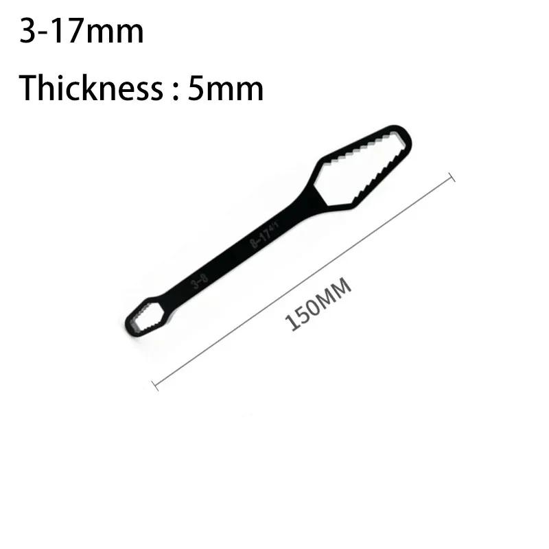 Универсальный ключ Torx 3-17/ 8-22/ 8-24 мм Самозатягивающийся регулируемый ключ Плата Двухсторонний ключ Torx Ручные инструменты для завода