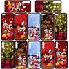 Phone Case for Samsung Galaxy S25 S23 S22 S24 Ultra FE A05 A06 A15 A16 A36 A37 A35 A54 A55 A56 A57 A25 A26 A53 A17 Merry Christmas Mickey Minnie Cover