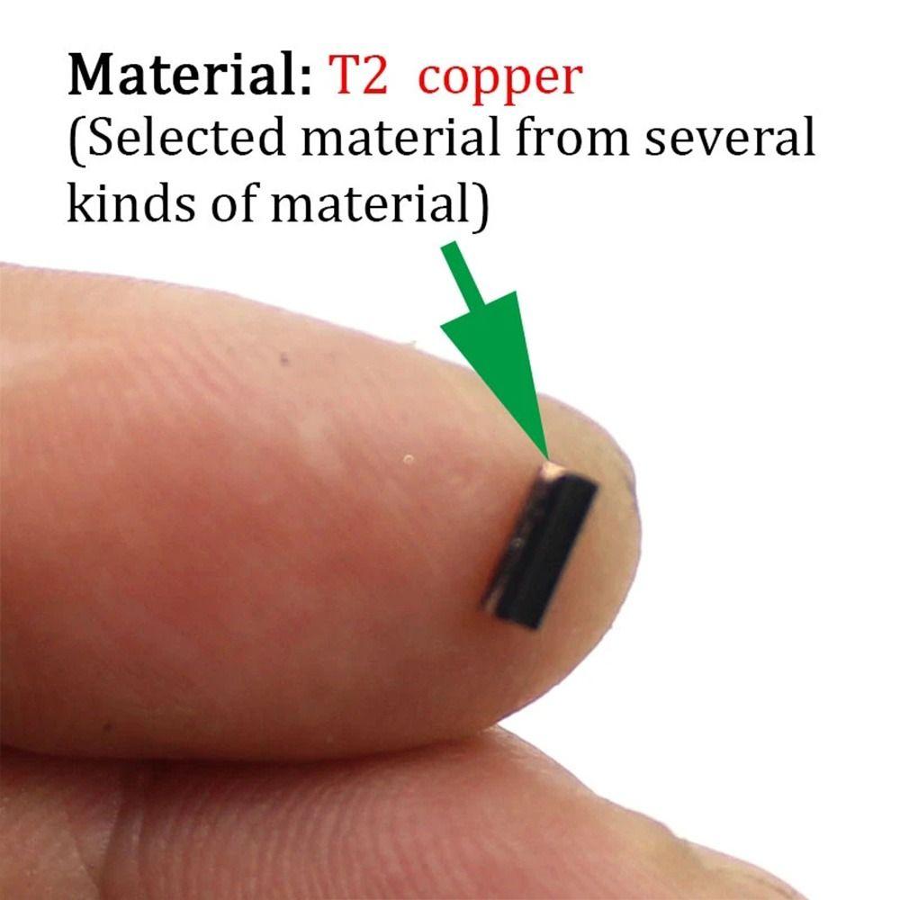 0.6mm 0.7mm Oval Fishing Wire Tube Wire Crimp Connector Double Aluminum Tube Line Crimping Sleeves