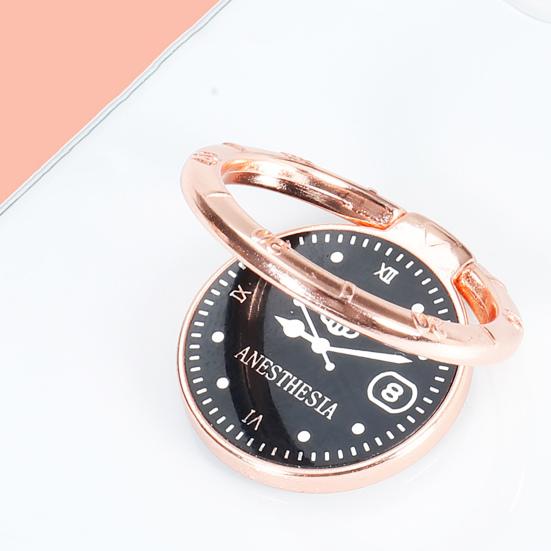 Креативная подставка для телефона с кольцом на палец, вращающаяся на 360 градусов, роскошная наклейка на заднюю панель часов, кронштейн для подставки