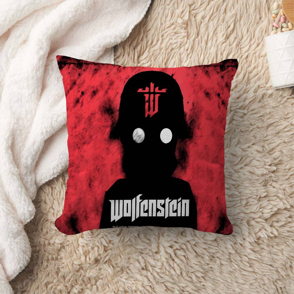 Wolfenstein Pillow Gifts Home Office Furnishings Bedroom Sofa Car Cushion Cover case xcm