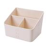 Пластиковый настольный органайзер для хранения Коробка Комната Стол Кухня Инструмент для организации Абрикосовый Двухрядный