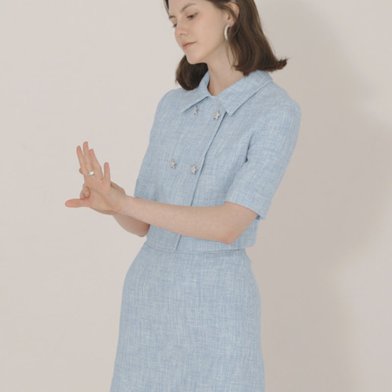 ICE GARDEN Твидовая повязка для волос