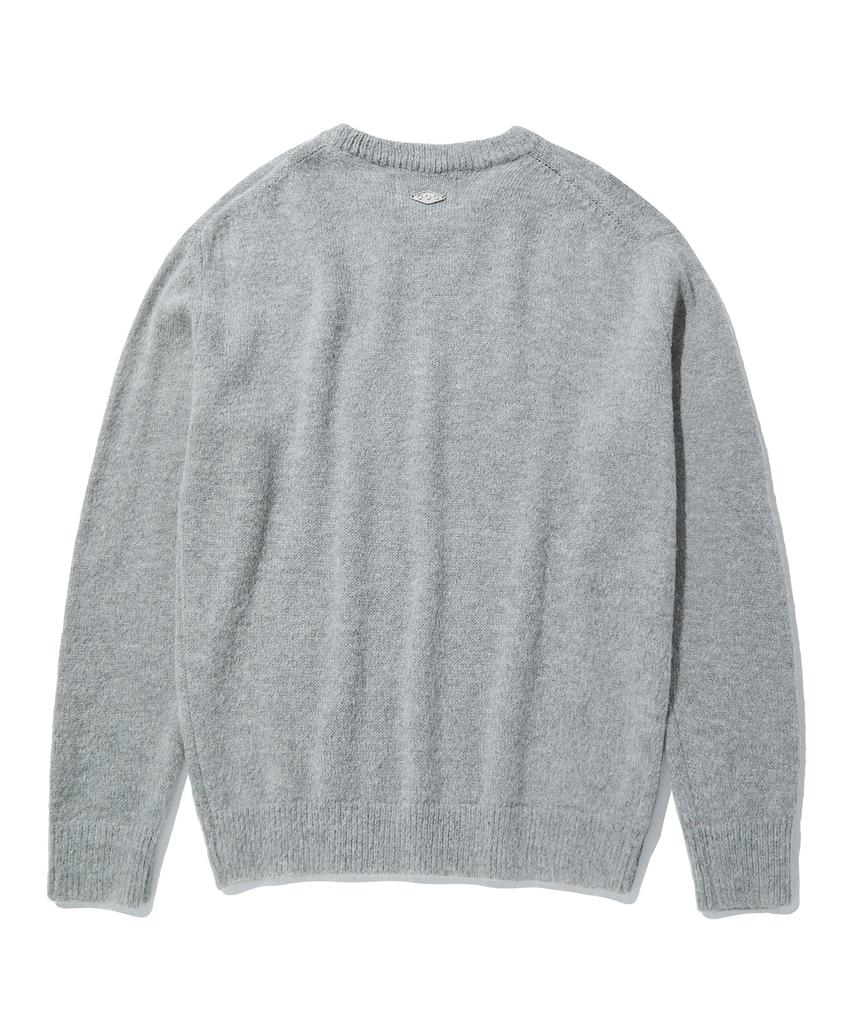 DTHIRTYONE Brushed Alpaca Sweater_Gray