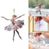 Simulation Acrylic Christmas Pendants Ballerina Transparent Tree Hangings  Scene Decoration