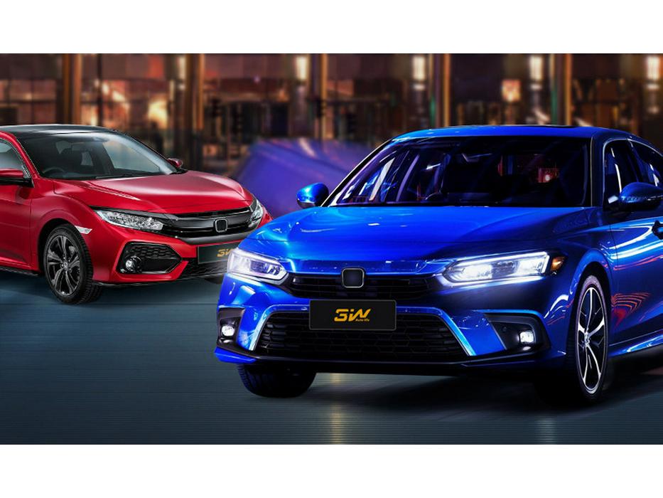 3W Полные коврики для пола и багажника из ТПЭ для Honda Civic 10-го и 11-го поколений
