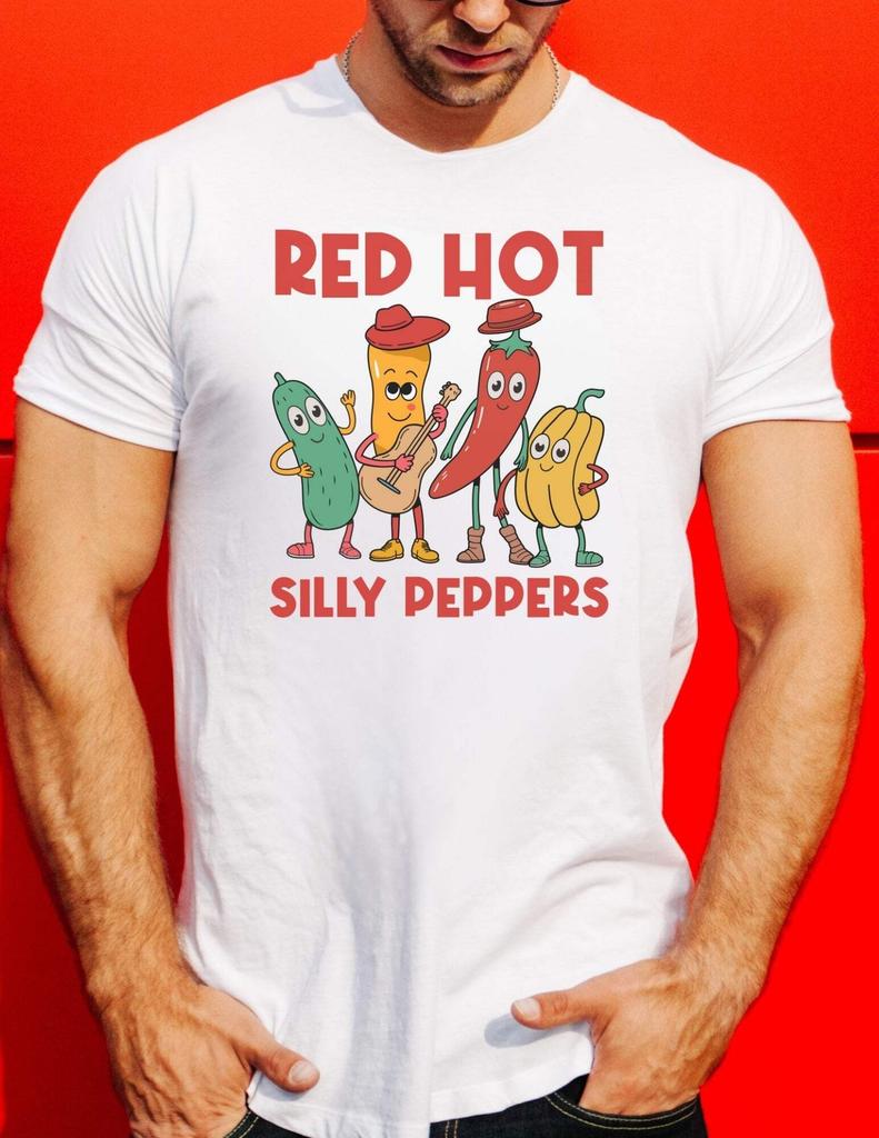 Red Hot Silly Peppers T-Shirt | Music Mashup Tee