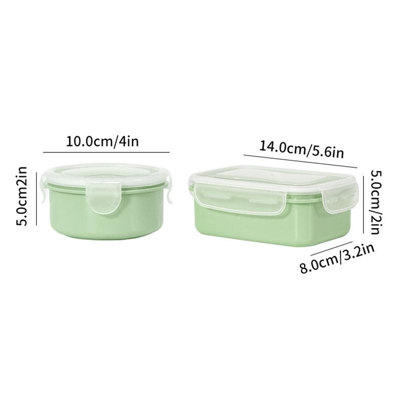 Мини-холодильник Crisper Small Lunch Box Пластиковая герметичная банка для хранения Круглая кухонная изолированная коробка для завтрака Органайзер для закусок