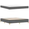 Bed Frame with Mattress Dark Grey 180 x 200 cm Fabric