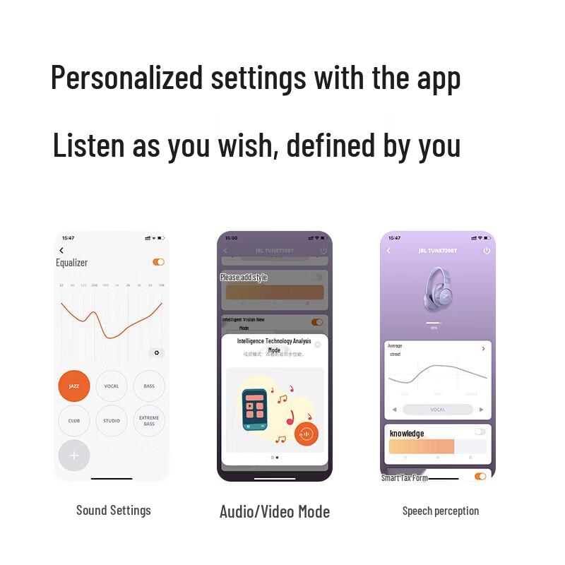 JBL TUNE 720BT Wireless Bluetooth Over-Ear Headphones