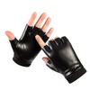 Кожаные перчатки без пальцев Новые мужские и женские модные теплые и холодные перчатки без пальцев Уличные велосипедные спортивные кожаные перчатки