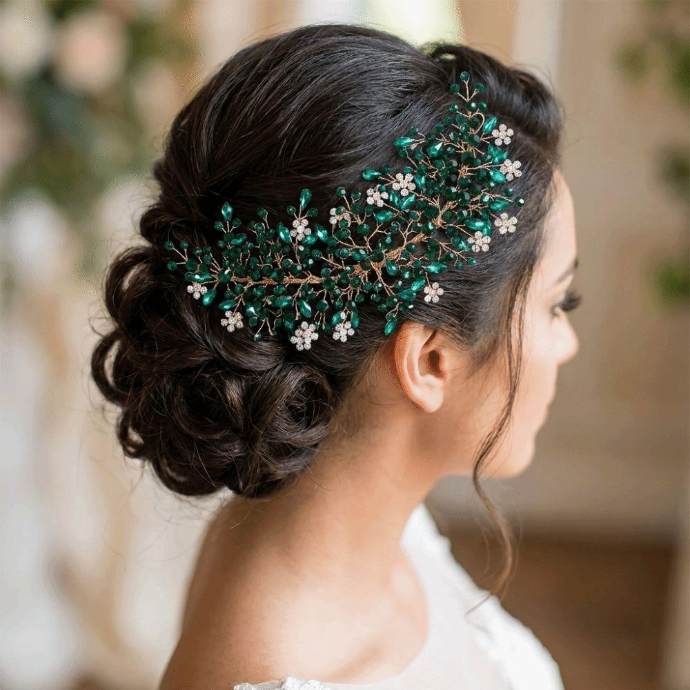 Crystal Encrusted Bridal Headbands Sparkling Hair Accessories Fashion Wedding Tiaras Banquet
