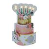 Sanrio Message Birthday Light 482552 (САНРИО) Открытка, Праздник, и Мелодия, 3-ярусный торт, Бумага/Другое, JPME61-5,