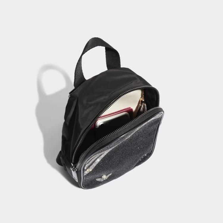 Adidas Originals Multi-Functional Classic Three Stripes Mini Backpack Unisex Backpacks Black H09137