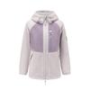SH500 QUECHUA Флисовая куртка с капюшоном для хайкинга с длинным рукавом, женская, бледно-лиловая/серая