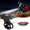 2Pcs/Set Easy To Install Bike Lights Waterproof MTB Front Back Lamp Night Riding