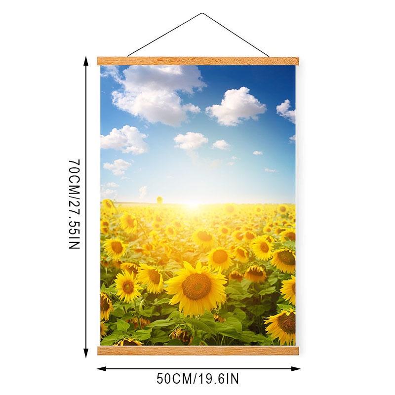 41 см/51 см магнитная вешалка для плакатов с подсолнухом, натуральная рамка, вешалка, рамка для живописи, фоторамка, настенная художественная рамка для рукоделия