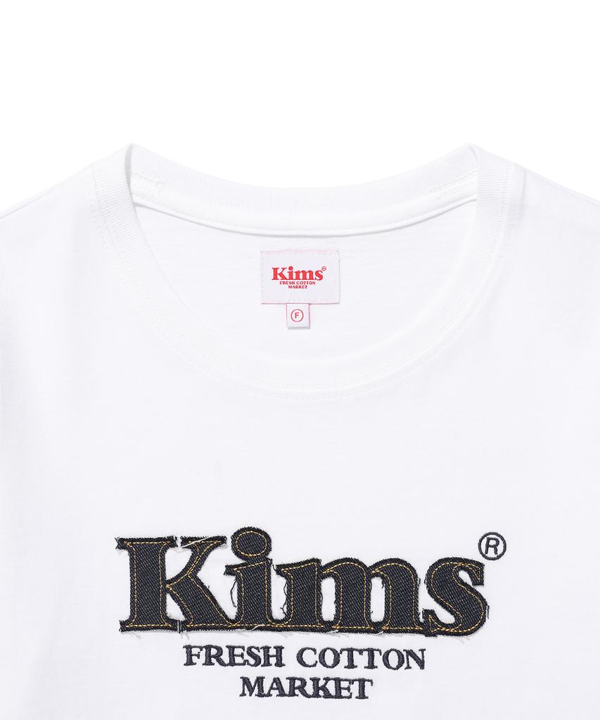 Kimseupeulesikoteunmakes Футболка с аппликацией Bam Denim Белый