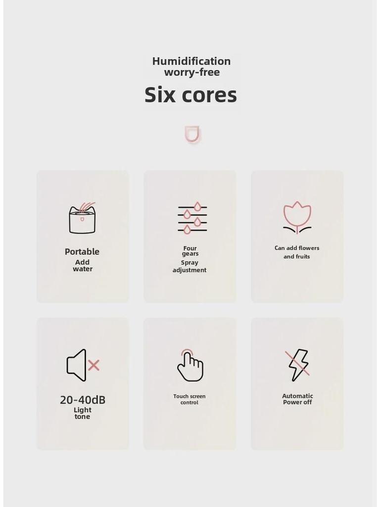 4 л Увлажнитель воздуха большой емкости со светодиодной подсветкой, интеллектуальным контролем влажности и ароматерапией