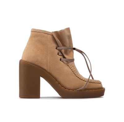 Простые ботильоны SL-34-02-000074 бежевый