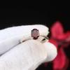 Кольцо с гранатом редкого качества, серебряное кольцо 925 пробы, кольцо с камнем, подарок на годовщину, подарок на день рождения, серебряное кольцо с гранатом, кольцо обещания Изящное кольцо с гранатом