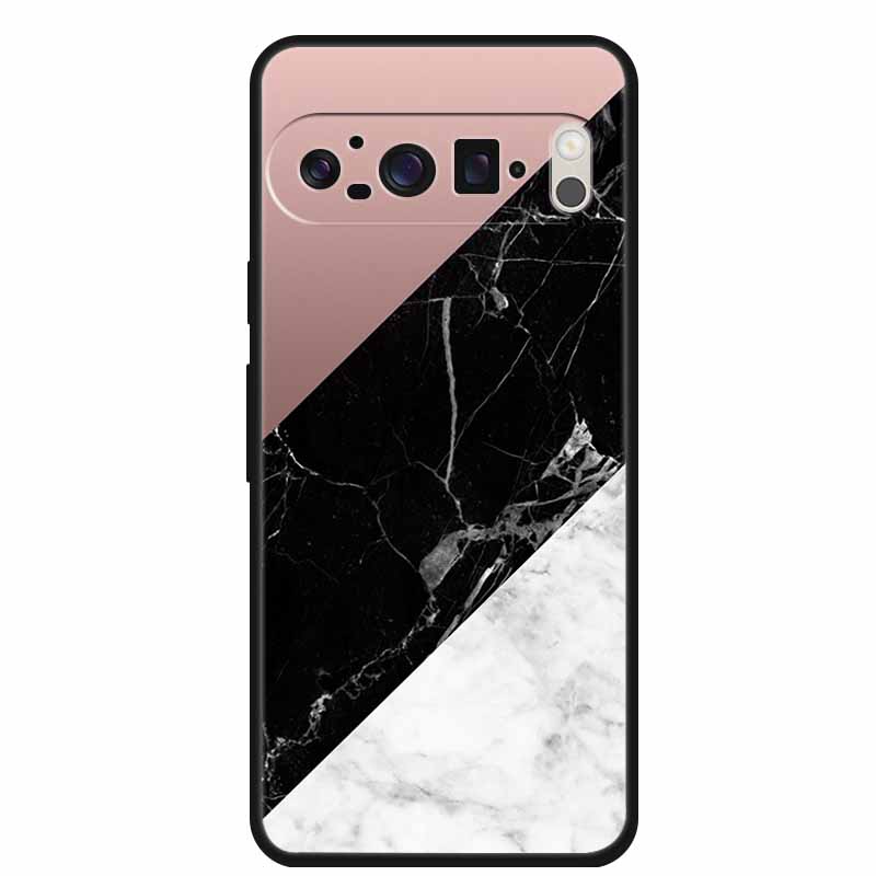 Чехол для мобильного телефона Google Pixel 9 Pro XL Роскошный защитный чехол из мягкого силикона для Google Pixel 9Pro XL Мраморный Мягкий черный Funda