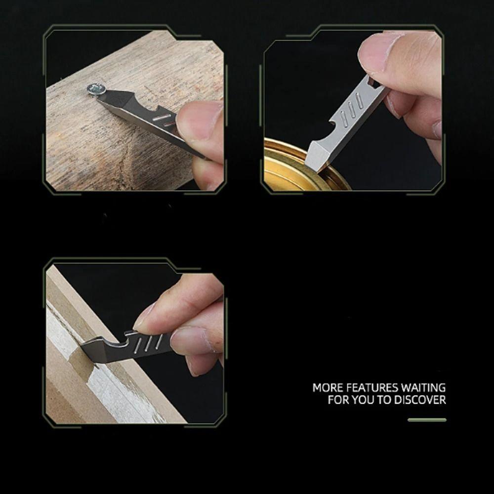 Монтировка Открывалка для бутылок Титан Цинк Цинковый сплав Снаряжение для кемпинга Мини уличные инструменты Аксессуар