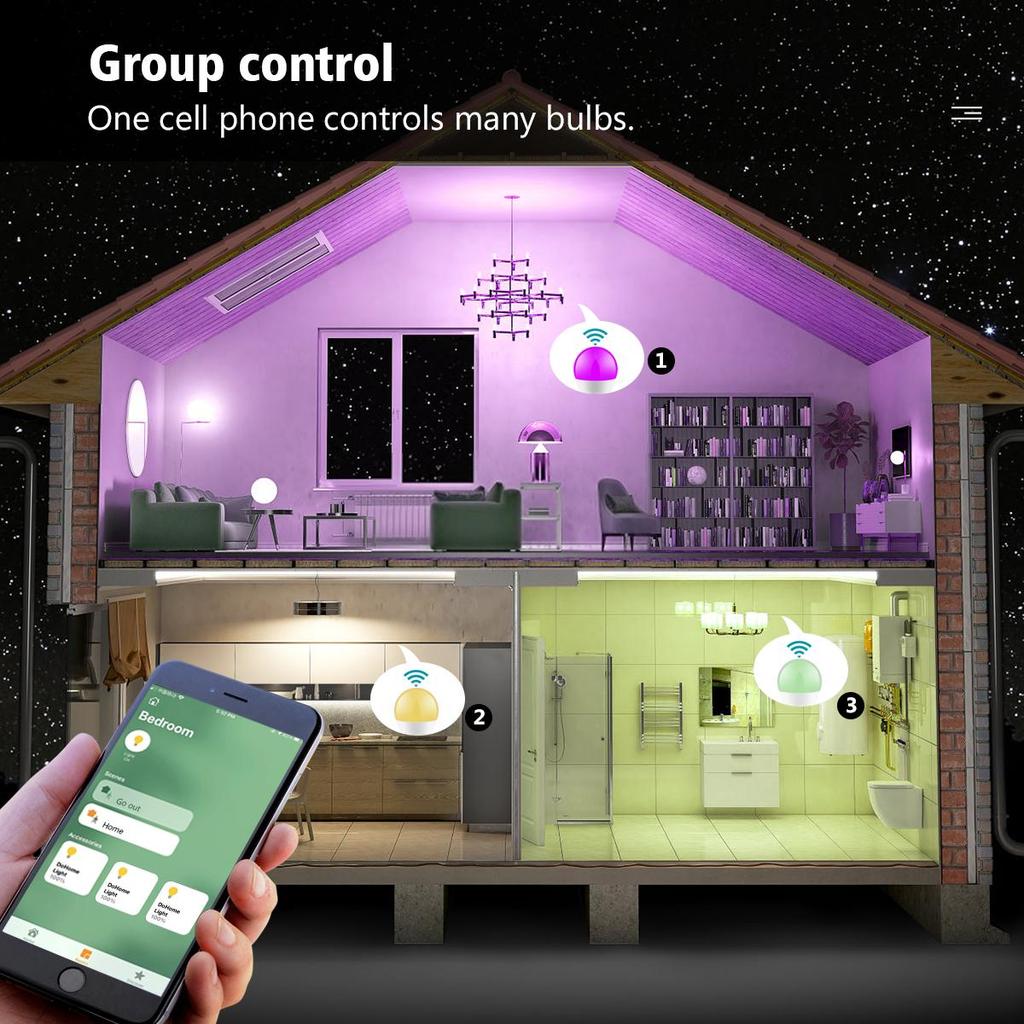 Homekit WIFI LED Smart Lamp 9W RGB RGBW Dimmable Siri Voice Control Smart Home Bulb Work With Alexa Google Assistant