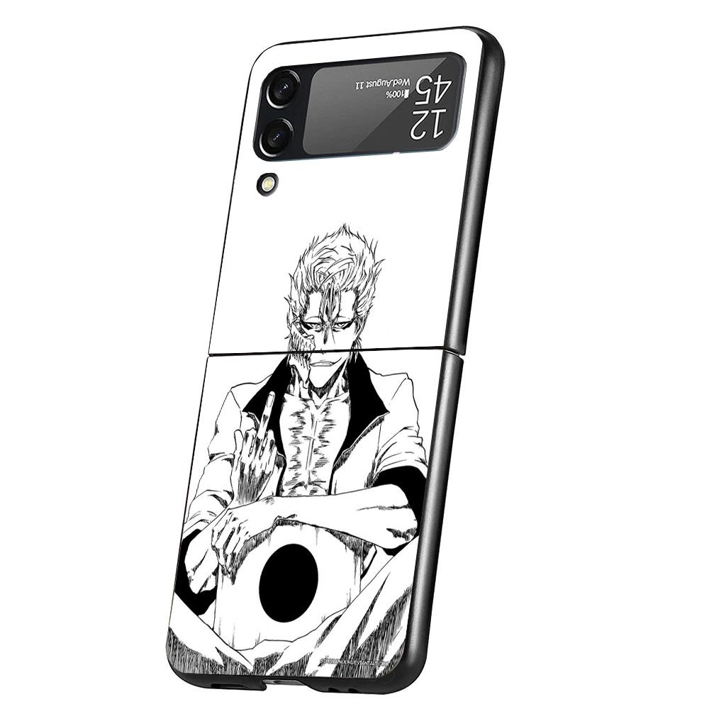 Bleach Grimmjow Cover Phone Case For Samsung Galaxy Z Flip 7 6 5 4 3 5G Flip7 Flip6 Flip5 Flip4 Flip3 Black Fundas Shell Galaxy