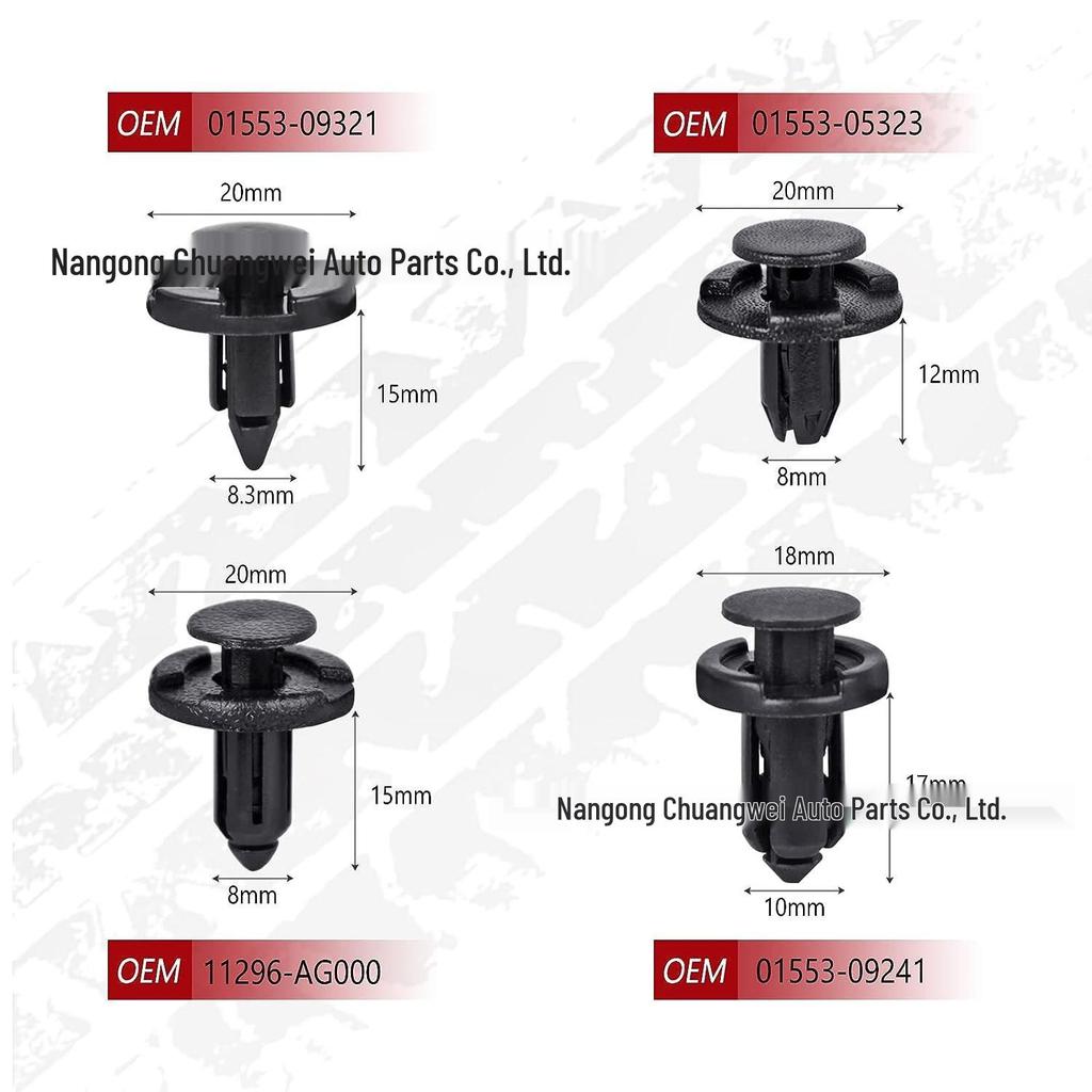 120PCS Fender Liner & Bumper Retainer Clips for Nissan/Infiniti