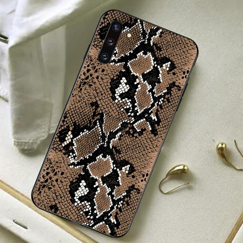Чехол для телефона из змеиной кожи для Samsung A 13 21 30 31 32 51 52 53 70 для Huawei Honor 50 60 70 для OPPO vivo