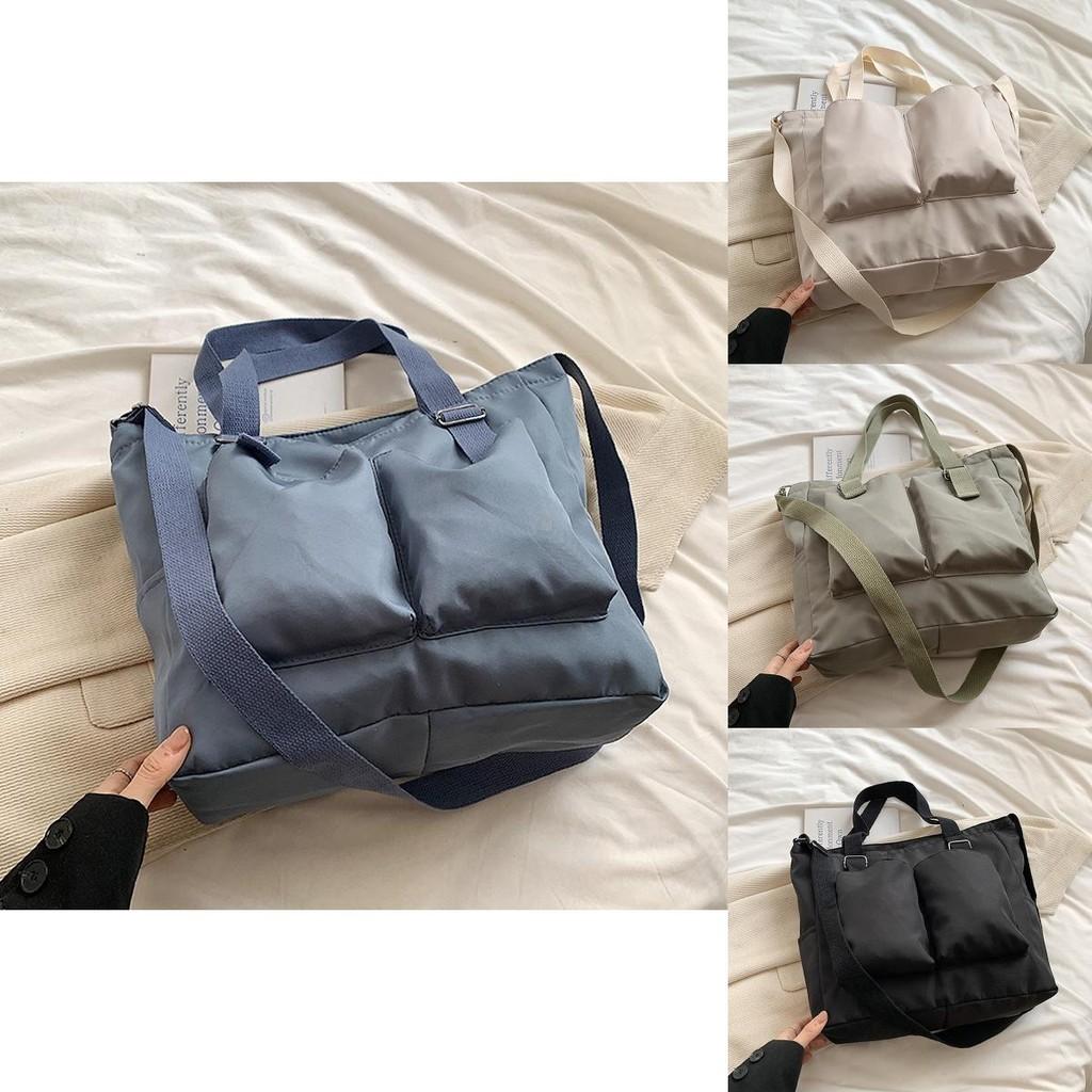 Fashionable Women's Oxford Cloth Crossbody Bag 2024 Summer Style Large Capacity Student Tote