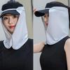 For Men Uv Protection Cap Mask Silk Scarf Outdoor Neck Protection Sunscreen Veil Sunscreen Mask Anti-Uv Face Cover Face Scarf