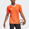 Adidas Футболка Team Icon 23 Vintage Jersey с геометрическим узором и принтом V-образным вырезом с коротким рукавом, мужская футболка, красная IC1251