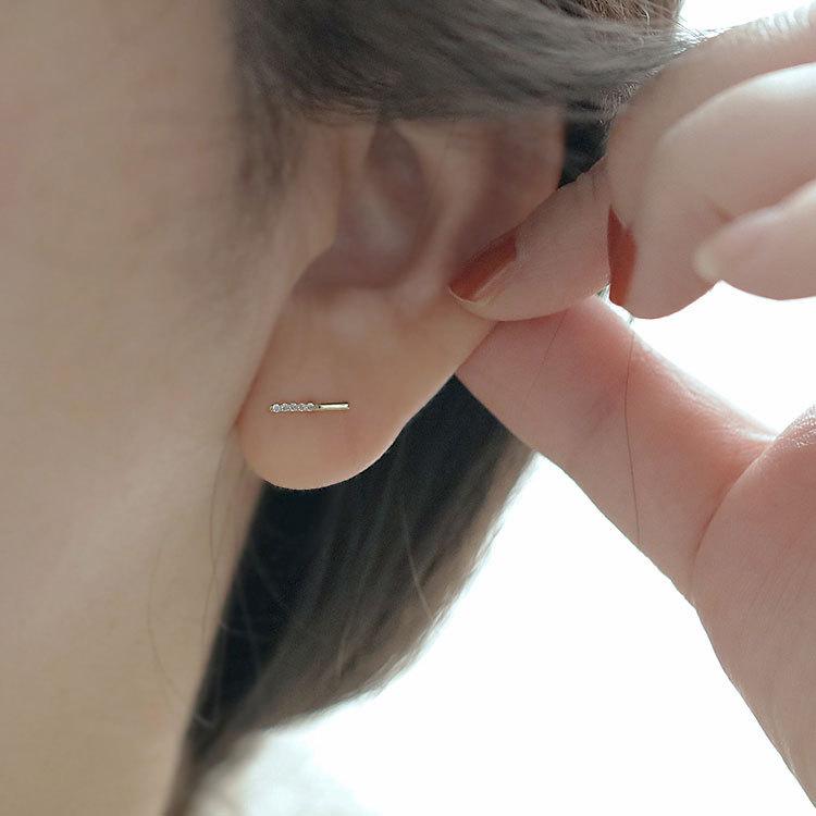 Slim and Stylish, Slender, Straight Stick One-line Earrings for Women