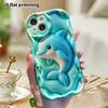 Phone case: 2D flat design suitable for iPhone 18 17 16 15 14 13 Pro protective case, bubble background, perfect Christmas and Halloween holiday gift