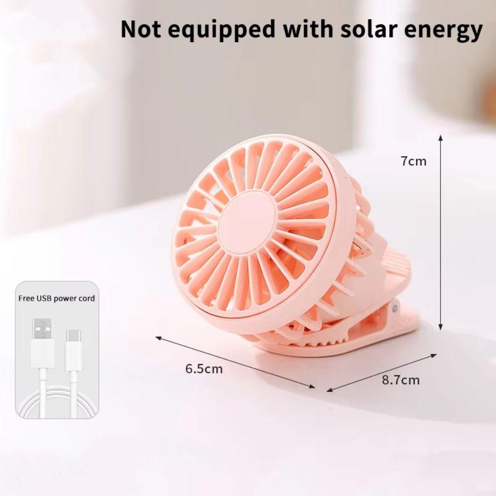 Adjustable Portable Solar Fan Low Noise Small Air Cooler Mini Solar Powered Fan Desktop Use