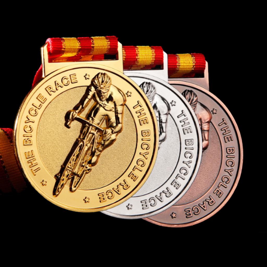 Personalized Custom Engraved Medals & Trophies - Perfect Gifts for Bicycle Race Prizes, Outdoor Sports Events & Souvenirs Bulk