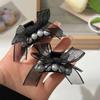 1/2Pcs Cute Pearls Bow Small Hair Claw For Women Girls Sweet Hair Ornament Hairpin Mini Hair Clips Hair Accessories
