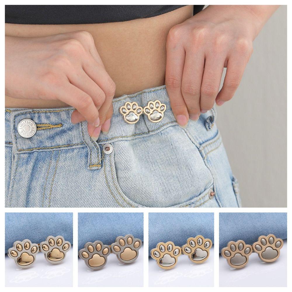 Застежки на пуговицах Cat Claw Jean Fit Tighten Buckles Jean Buttons для свободных джинсов Аксессуары для талии