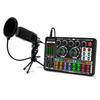 BONKYO F999 Live Audio Interface with MS60 Microphone and Home DJ Mixer Set, Voice Changer for Male and Female Voices, Microphone Stand, and Audio Mix