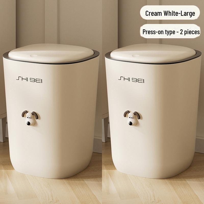 Мусорная корзина для дома 2023: Мусорное ведро с большой емкостью и крышкой для гостиной, ванной комнаты, туалета или кухни